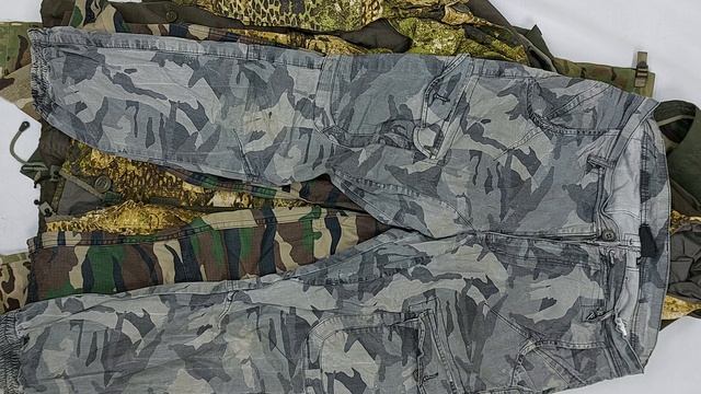 43169 Милитари микс одежды, 1пак, Military, секонд (extra) оптом