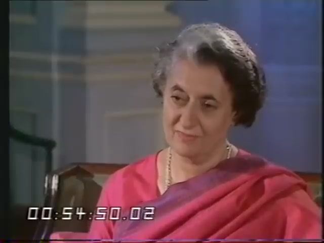Indira Gandhi Prime Minister Of India 1966-1977 And 1980-1984 Interview, 1978