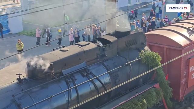 Ретропоезд Эшелон Победы в Каменске