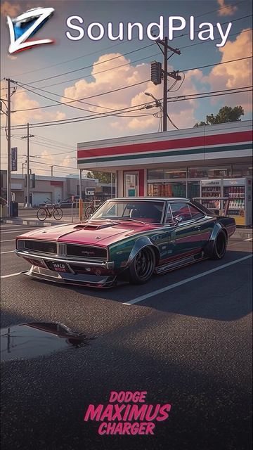 Dodge Maximus Charger в центре города у заправки ЖМИ подписаться #DodgeMaximusCharger #Америка #вайб