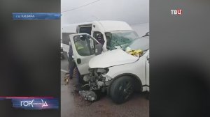 В ДТП в подмосковной Кашире пострадали 10 человек