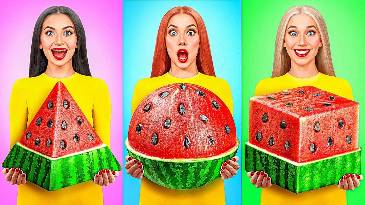Геометрический Челлендж с Едой # Смешные Ситуации с Едой с Jelly DO Challenge смотреть онлайн