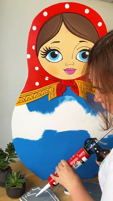 Матрешка из пенопласта своими руками