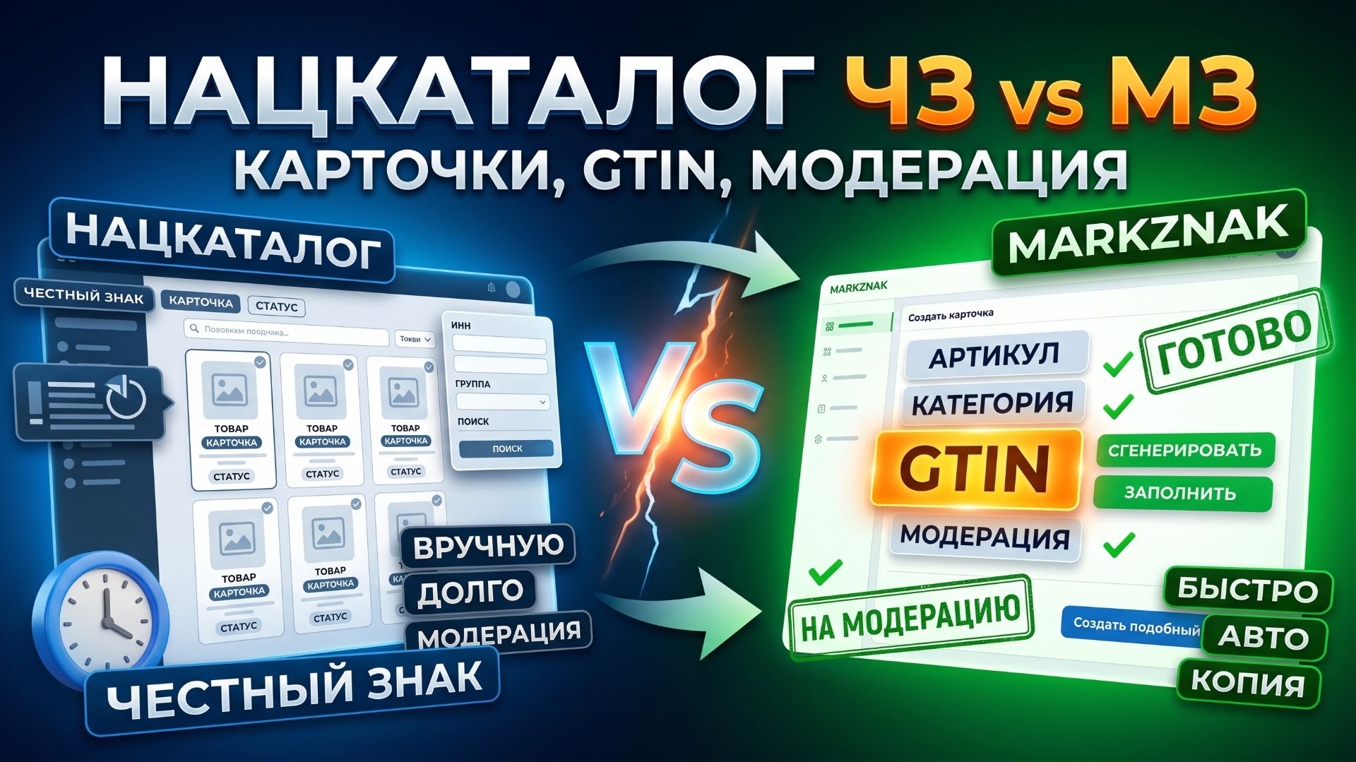 Национальный каталог ЧЗ vs МЗ