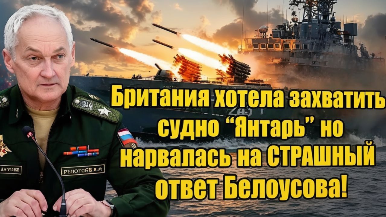 Британия хотела захватить судно „Янтарь“ — ужасающий ответ Белоусова!