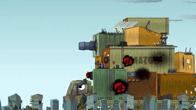 WORTHY ATTACK POWER   Super Heavy Truck With Cannon Mounted On Its Back   Cartoons About Tanks