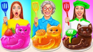 Кулинарный Челлендж# Я против Бабушки # Кулинарная битва с Секретными Гаджетами Jelly DO Challenge