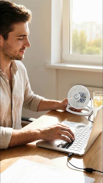 Вентилятор Energy EN-0604 USB (настольный ) белый