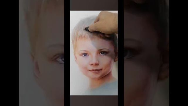 2 урок портрета , #сфумато, #сухая кисть , #портрет сухой кистью