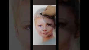 2 урок портрета , #сфумато, #сухая кисть , #портрет сухой кистью