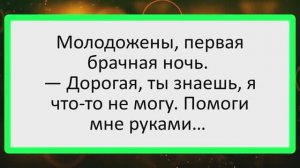 Брачная ночь. Дорогая, я что-то не могу. Помоги мне руками... | Анекдоты смешные | Юмор