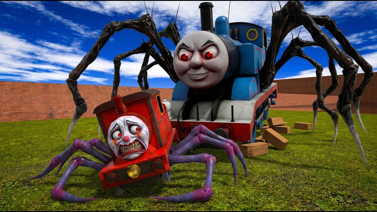 Чух-чух Чарльз охотится на проклятого Томаса… Спастись невозможно! GMOD