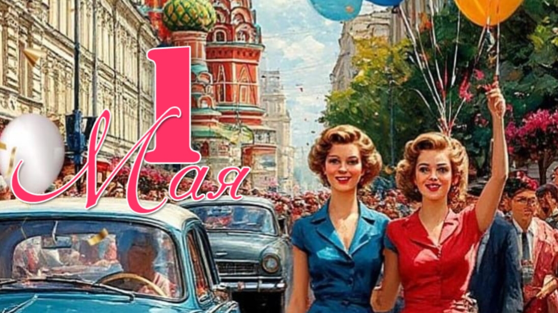 Мир, Труд, Май. Праздник Весны и Труда. Шикарная музыкальная открытка.