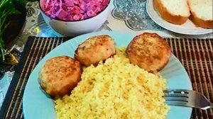 ГОТОВЛЮ УЖИН 🍽🍶ПШЕННАЯ КАША С КОТЛЕТАМИ И САЛАТОМ