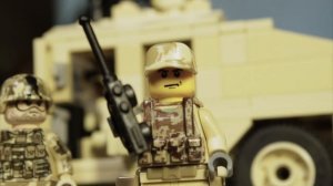 ЛЕГО ВОЙНА В ИРАКЕ - мультик, пятая серия (Долгая дорога домой) Lego modern warfare stop motion