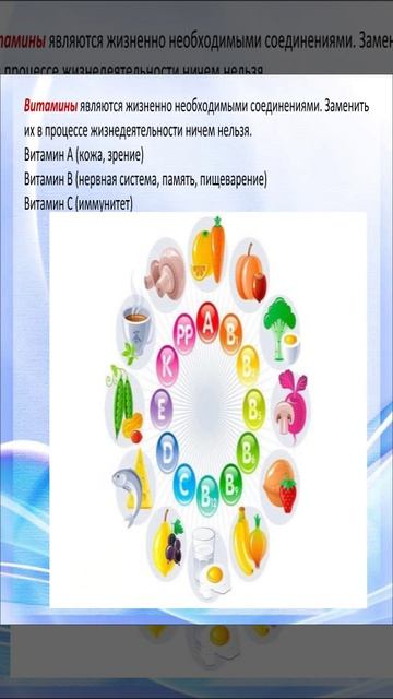 классный час по правильному питанию