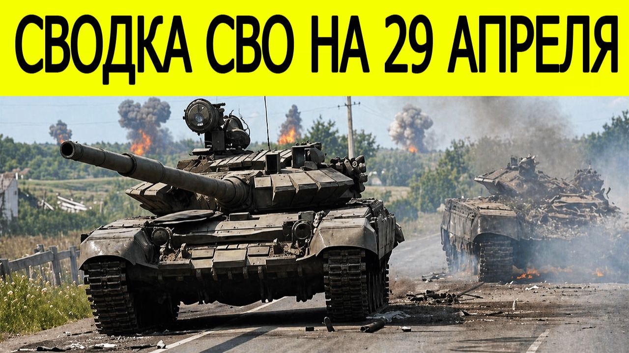 Новости СВО на 29 апреля . Война на Украине. Сводки СВО. Ситуация на фронте на 29.04.2026