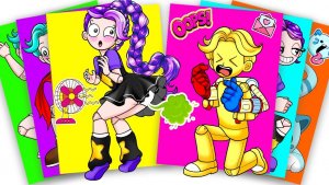 Лили Лавбрейдс и Игрок в реальной жизни - Poppy Playtime 5 Стикербук своими руками