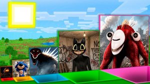 Что Внутри Всех Размеров Ям с Котом-мультяшкой, Заражённым небом, Домоголовым в Майнкрафте