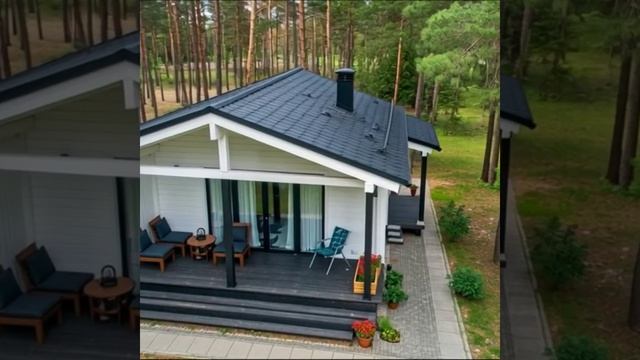 Как собрать одноэтажный дом с террасой из 90мм бруса обзор готового комплекта