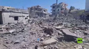 جنوب لبنان.. آثار الدمار الذي لحق ببلدة جبشيت نتيجة غارة إسرائيلية