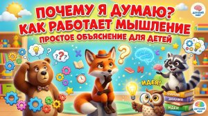 Почему я думаю 🧠 Как работает мышление | Простое объяснение для детей
