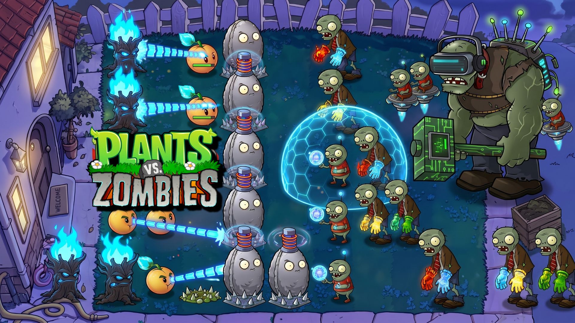 Зомби против растений! Plants Vs Zombies ПвЗ PvZ Растения против Зомби Битва прохождение игры
