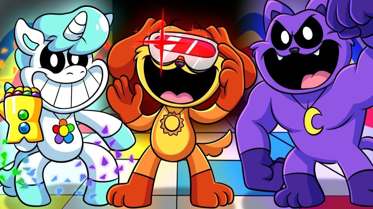 Улыбающиеся твари, но все супергерои_ _ Poppy Playtime 3 - Русские анимации