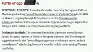 🇵🇹🇷🇺🇺🇸 Португальский премьер поддержал предложение Трампа пригласить Путина на встречу G20, —