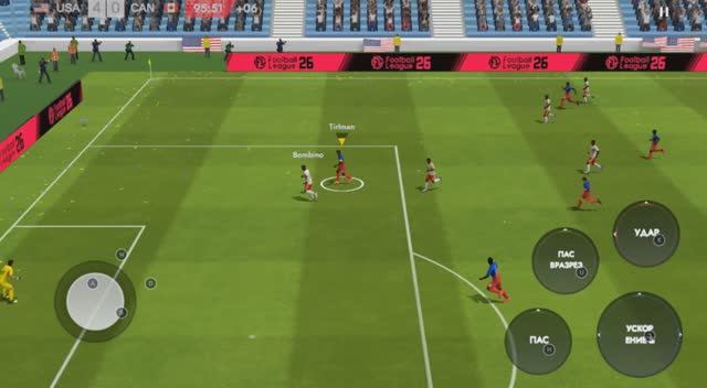 Football League 2025  Канада США  Дружественный матч! Перекладина в конце матча!