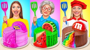 Кулинарный Челлендж# Я против Бабушки # Секретные Лайфхаки и Гаджеты от Jelly DO Challenge