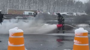 Учения на платной дороге