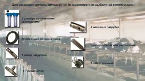 Система опрыскивания или туман на ферме