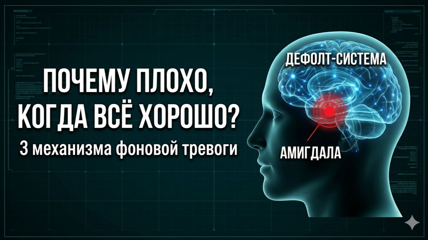 Откуда берётся фоновая тревога – когда «ничего не случилось, а плохо»