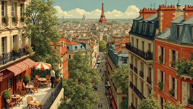 𝐏𝐀𝐑𝐈𝐒 𝐂𝐀𝐅𝐄́ 🗼 French Instrumental Music — Coffee Playlist | Guitar & Accordion