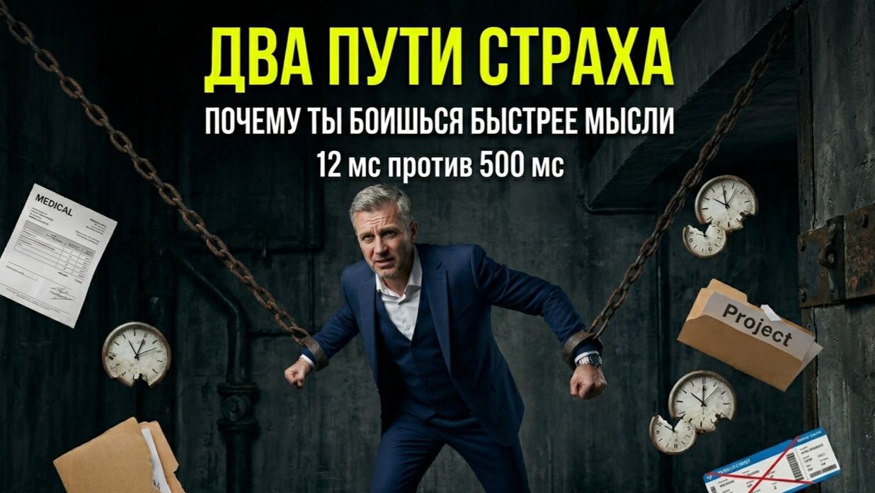 Два пути страха: почему ты боишься раньше, чем успеваешь подумать