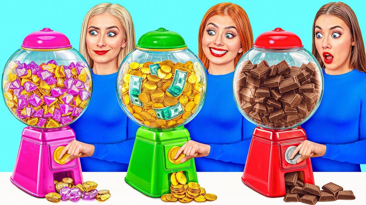 Бедная vs Богатая vs Ультра Богатая еда Челлендж  Смешные Моменты от Jelly DO Challenge