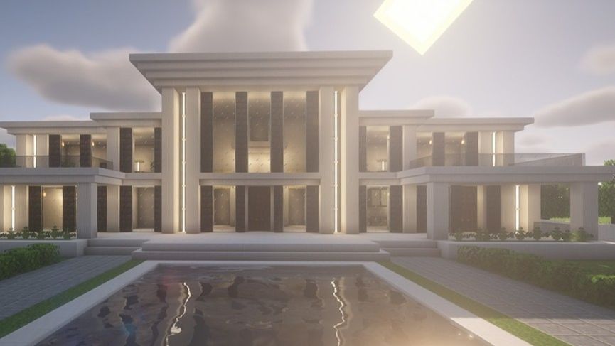 Ты не поверишь какой СОВРЕМЕННЫЙ ДОМ я построил в Minecraft  Дом мечты который легко повторить!