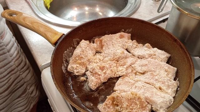 Жаренная горбуша.