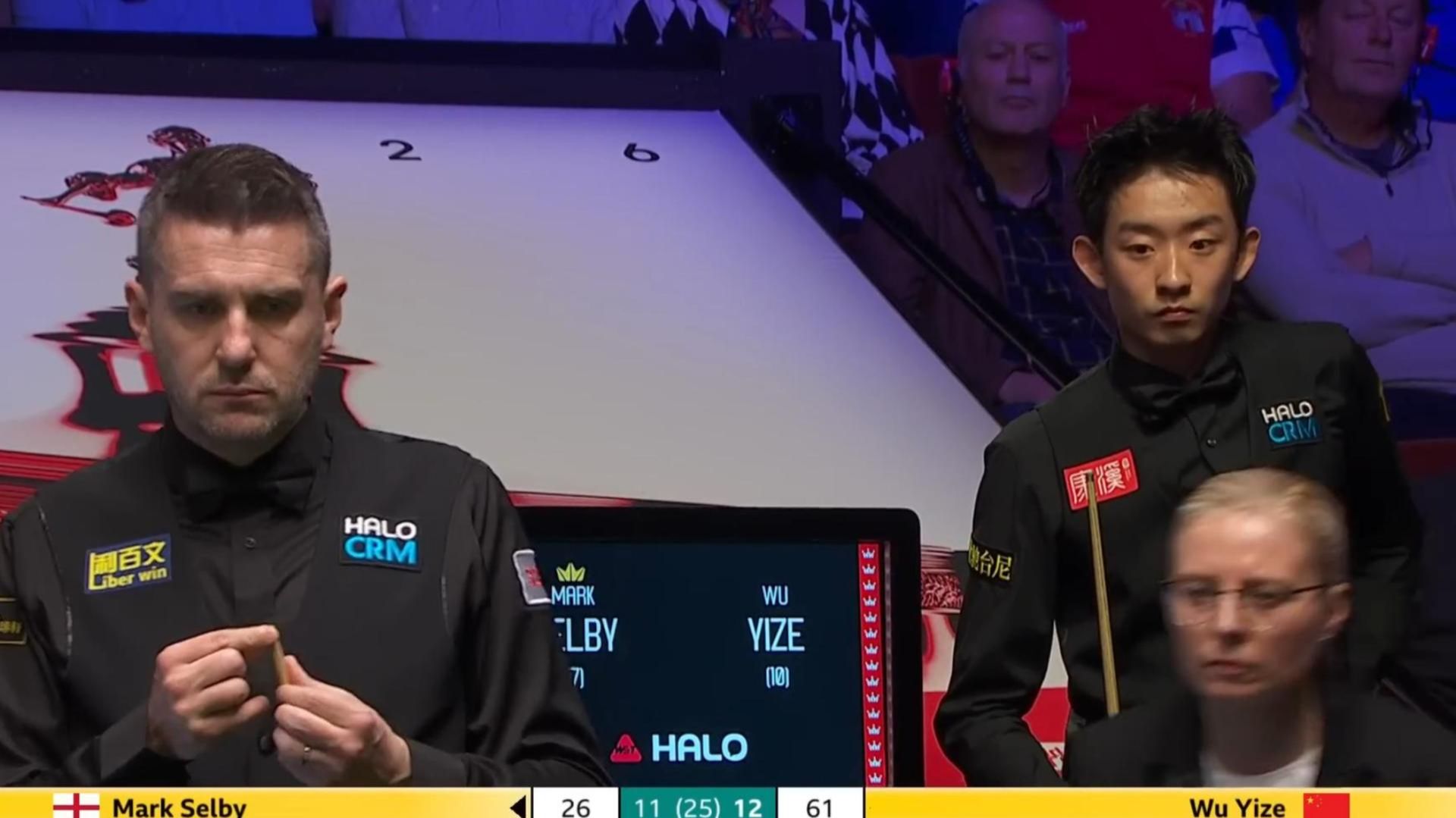 Снукер. Ву Ицзе против Марка Селби | Чемпионат мира по Halo 2026