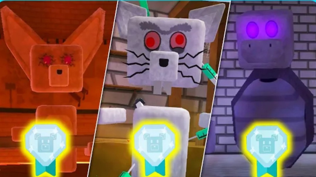 Все боссы с бриллиантовыми медалями speedrun Super Bear Adventure