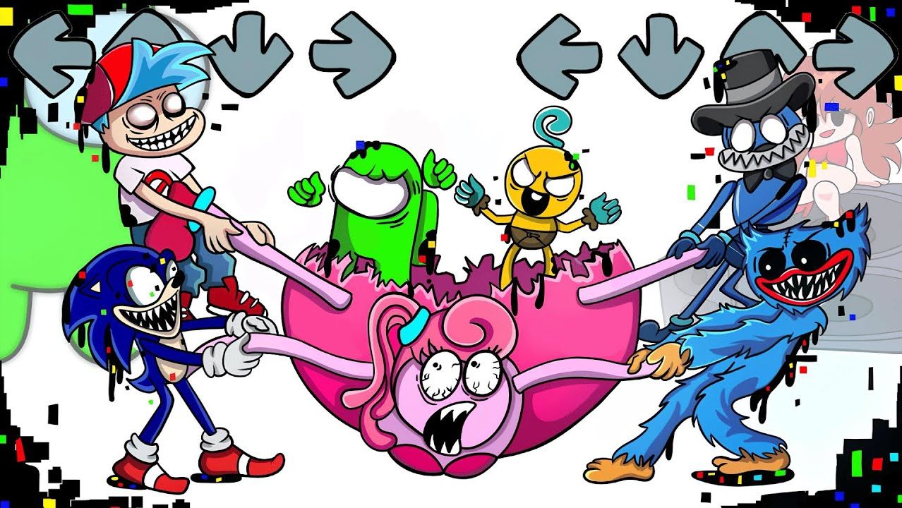 Жуткое Путешествие Амонгус ПРОТИВ Персонажей ФНФ