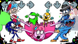 Жуткое Путешествие Амонгус ПРОТИВ Персонажей ФНФ