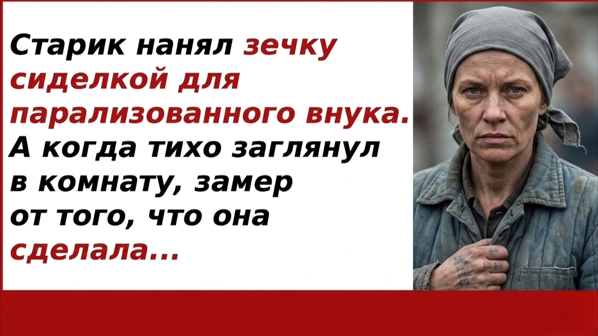 Истории из жизни  Он нанял зечку для парализованного внука  Аудио рассказы  Жизненные истории