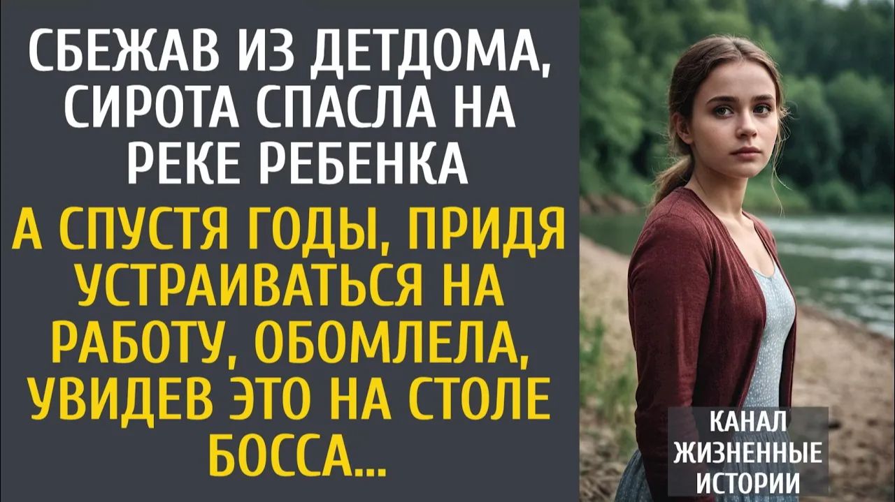 Истории из жизни: Сбежав из детдома, сирота спасла на реке ребенка… А придя на собеседование…