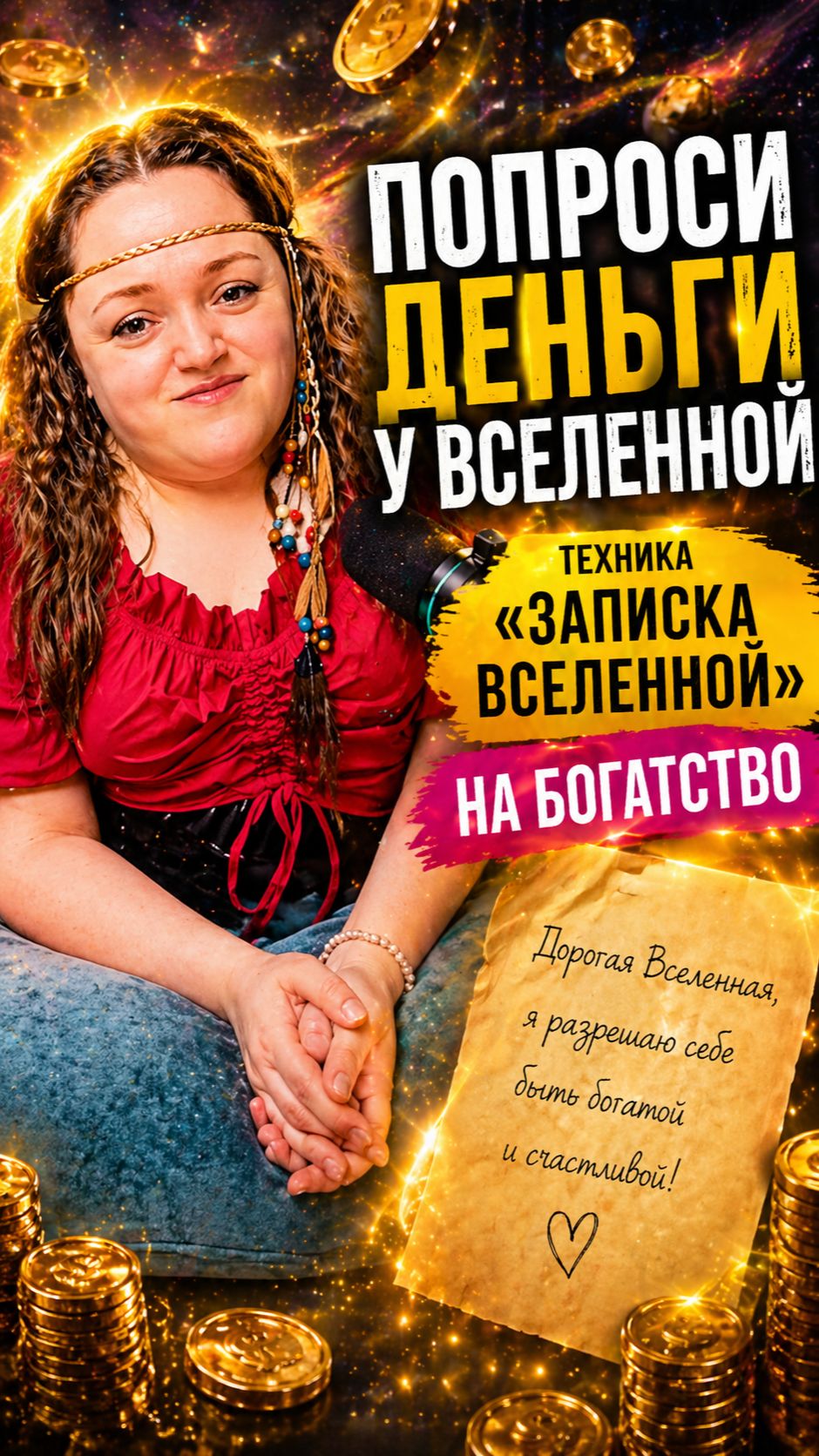 Техника Записка Вселенной на богатство