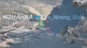 🔥🏴На кадрах ОК недавний удар по нефтебазе ООО «Всесвит-Ойл» в районе Днепра.