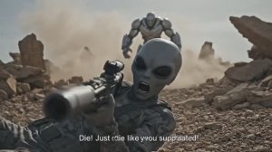 Хищник ИИ  PREDATOR- AI– Silver Metal Awakening  Epic Sci-Fi Action Movie 2026 Short Film