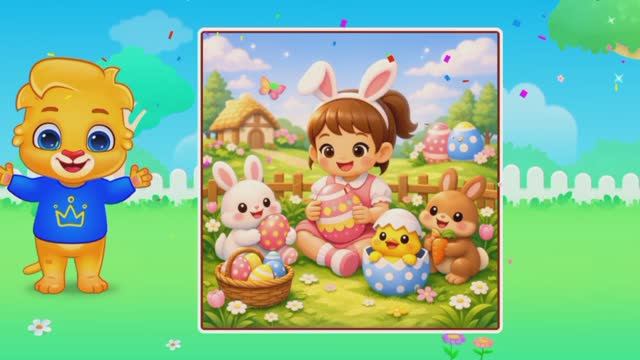 Детский развивающий мультфильм, головоломка-пазлы.