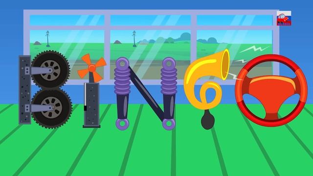 Маленькая Красная машинка Песенки и Приключения  4K